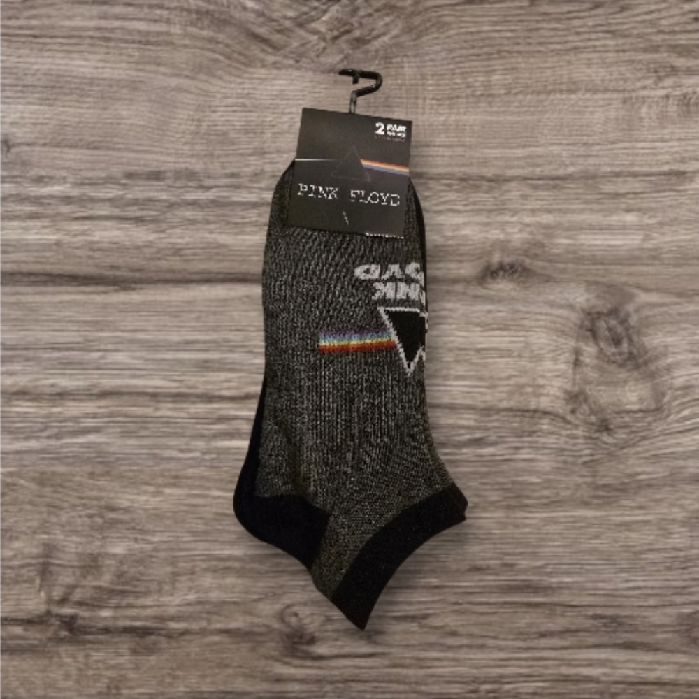 Pink Floyd New 2 Pairs Of Socks 7-12 NWT